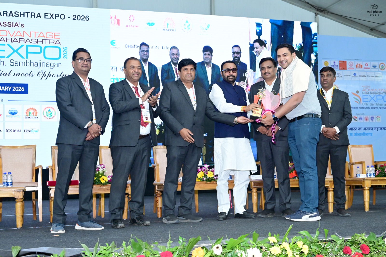Pawan Group Wins 1st Prize for Best Stall at Advantage Maharashtra Expo 2026 